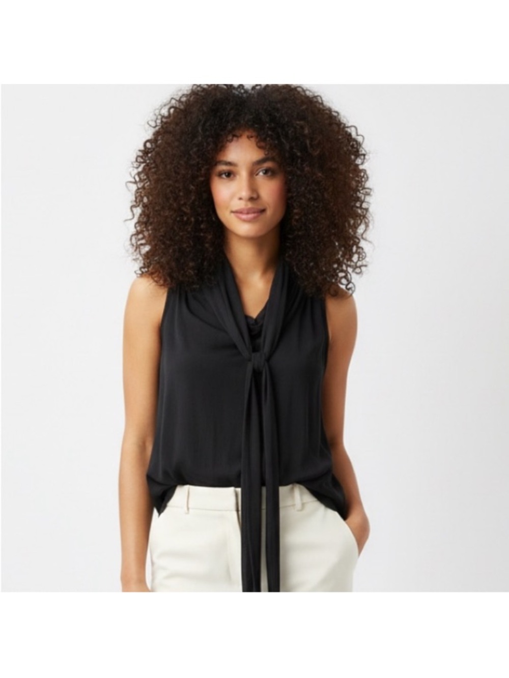 Banana Republic Black Sleeveless Blouse